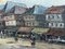 Robert Giovanni, Market Day in Quimper, Early 20th Century, Paint, Image 5