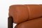 Brutalist Lounge Chair and Ottoman in Cognac Leather by Jean Gillon for Percival Lafer, 1970s, Set of 2 9