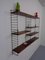 Mid-Century Swedish Rosewood and Metal Modular Wall Unit by Strinning, Kajsa & Nils Nisse for String, 1950s, Set of 10 5