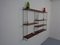 Mid-Century Swedish Rosewood and Metal Modular Wall Unit by Strinning, Kajsa & Nils Nisse for String, 1950s, Set of 10 3