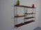 Mid-Century Swedish Rosewood and Metal Modular Wall Unit by Strinning, Kajsa & Nils Nisse for String, 1950s, Set of 10 4