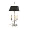 Empire Silber Boulot Lampe aus Metall 1