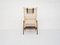 Rattan and Leather High-Back Lounge Chair by P. J. Muntendam for Gebrüder Jonkers, Netherlands, 1950s, Image 4