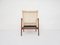 Rattan and Leather Low-Back Lounge Chair by P. J. Muntendam for Gebrüder Jonkers, Netherlands, 1950s, Image 4