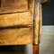 Vintage Sheep Leather Wingback Armchair 7