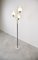 Vintage Brass and Glass Floor Lamp, Italy, 1950s 10