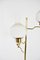 Vintage Brass and Glass Floor Lamp, Italy, 1950s 13
