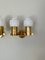 Mid-Century Brass and Opaline Glass Wall Lamps by Hans-Agne Jakobsson, Sweden, 1960s, Set of 3 6