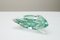 Italian Green Art Glass Triangular Bowl, 1960s 3