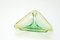 Cuenco italiano de cristal de Murano verde, años 60, Imagen 5