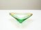 Cuenco italiano de cristal de Murano verde, años 60, Imagen 7