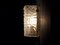 Lámpara de pared de cristal y latón, años 70, Imagen 7