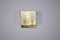 Crystal and Brass Wall Lamp, 1970s 2