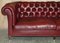Large Vintage Chesterfield Sofa in Oxblood Leather from Howard & Sons 3