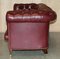 Großes Vintage Chesterfield Sofa aus Oxblood Leder von Howard & Sons 18