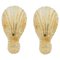 Murano Ice Glass Brass Sconces attributed to Hillebrand, Germany, 1970s, Set of 2, Image 1