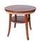 Mid-Century Italian Two-Tier Round Rope and Chestnut Wood Coffee Table, 1950s, Image 13