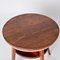 Mid-Century Italian Two-Tier Round Rope and Chestnut Wood Coffee Table, 1950s 11