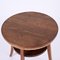 Mid-Century Italian Two-Tier Round Rope and Chestnut Wood Coffee Table, 1950s 3