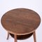 Mid-Century Italian Two-Tier Round Rope and Chestnut Wood Coffee Table, 1950s, Image 3