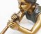 Bronze Horn Player Child Statue Girl Casting 4