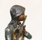 Female Bronze Flute Player Statue Seated Girl Casting 9