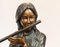 Statua di una suonatrice di flauto in bronzo, Immagine 4
