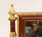 Antiker französischer Spiegel aus Mahagoni mit vergoldetem Rahmen, 1890er 2