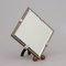 Art Deco Easel Mirror with Hammered Silver Rose Design, Image 1