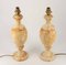 Vintage Alabaster Tischlampen, 1980er, 2er Set 3