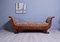 Antique Walnut Wood Boat Sofa, 1890s 14