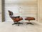 Lounge Chair and Ottoman in Rosewood by Charles & Ray Eames for Herman Miller, 1970s, Set of 2 5