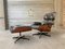 Lounge Chair and Ottoman in Rosewood by Charles & Ray Eames for Herman Miller, 1970s, Set of 2 1