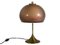 Vidrio acrílico italiano & Amp; Lámpara de mesa de latón de Lamter, años 60, Imagen 1