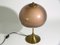 Italian Acrylic Glass &Amp; Brass Table Lamp from Lamter, 1960s 2