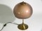 Italienisches Acrylglas & amp; Messing Tischlampe von Lamter, 1960er 2