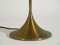 Vidrio acrílico italiano & Amp; Lámpara de mesa de latón de Lamter, años 60, Imagen 5