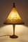 Art & Craft Metal and Wool Hexenhut Table Lamp, 1980s 3