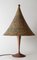 Lampada da tavolo Art & Craft in metallo e lana, anni '80, Immagine 1