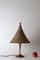 Art & Craft Hexenhut Tischlampe aus Metall & Wolle, 1980er 2