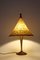 Art & Craft Metal and Wool Hexenhut Table Lamp, 1980s 5