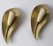 Brass Leaf-Shaped Wall Lights, 1950s, Set of 2 6