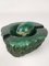 Posacenere Mid-Century in alabastro verde intagliato a mano di Rb, Italia, anni '60, Immagine 12