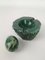 Posacenere Mid-Century in alabastro verde intagliato a mano di Rb, Italia, anni '60, Immagine 3