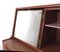 Danish Secretaire in Teak with Mirror and Pull Out Desk, 1960s, Image 8