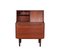 Danish Secretaire in Teak with Mirror and Pull Out Desk, 1960s, Image 1