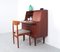 Danish Secretaire in Teak with Mirror and Pull Out Desk, 1960s, Image 5