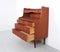 Danish Secretary in Teak with Pull Out Mirror and Desk, 1960s, Image 11