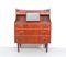 Secretaire in teak con specchio e scrivania, Danimarca, anni '60, Immagine 2