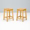 Lab Stools in Beech, Set of 2, Image 1
